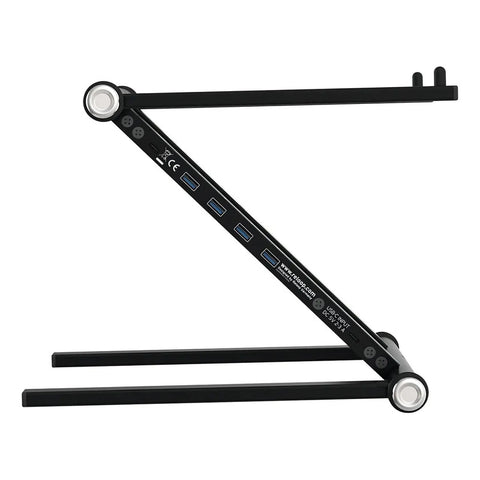 Soporte Ajustable Para Laptop Reloop Stand Hub Con Hub Usb-c Para Dj Negro