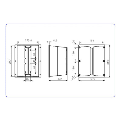 Corneta Para Diafragma 12x208mm 90 Grados Beyma Td/wl4