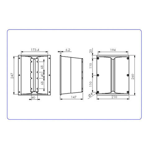 Corneta Para Diafragma 12x208mm 90 Grados Beyma Td/wl4