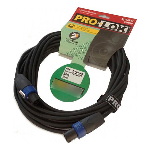Cable Para Audio Tipo Speakon De 9m Pro-lok Pcs-30-14n-nk