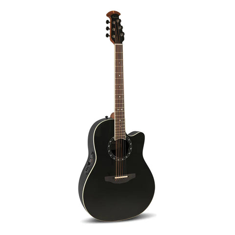 Guitarra Electroacústica Ovation 2771ax-5-g Negra Color Negro Material Del Diapasón Palisandro Orientación De La Mano Diestro Palo De Rosa
