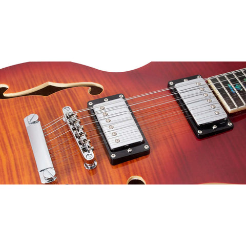 Mars Guitarra Electrica Single Cut 12 Cuerdas Cherry Sunb Diestro Cherry Sunburst Palo De Rosa