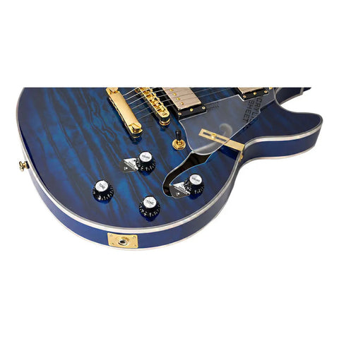 Guitarra Eléctrica 6 Cuerdas Mars Les Paul Jazz Blue Color Azul Material Del Diapasón Palo De Rosa Orientación De La Mano Diestro