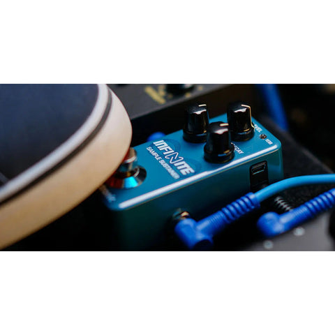 Mini Pedal Tc Electronic Infinite Mini Sample Sustainer Azul Acero