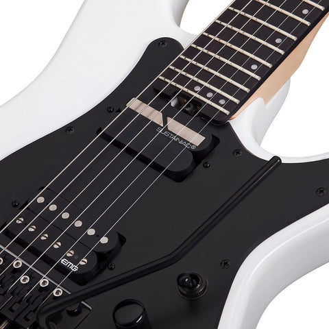 Guitarra Eléctrica Schecter Sun Valley Super Shredder De Caoba Gloss White Con Diapasón De Palo De Rosa