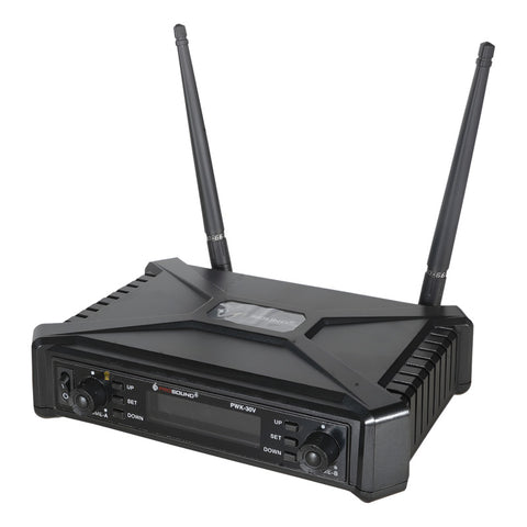 Sistema Inalámbrico Dual 630-660 Mhz Prosound Pwk-30v Negro