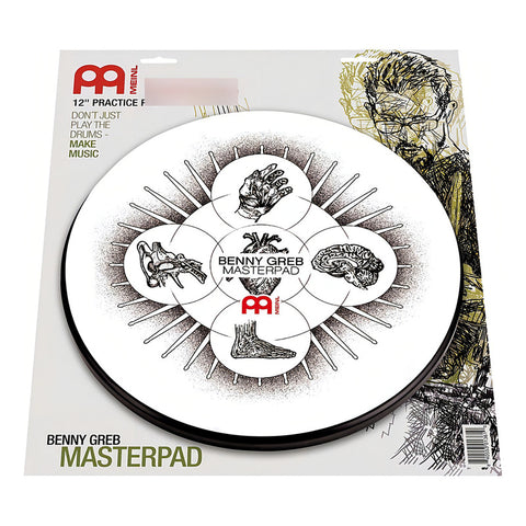 Pad Práctica Batería Meinl Mpp6bg 6 Pulgadas Blanco Benny Greb
