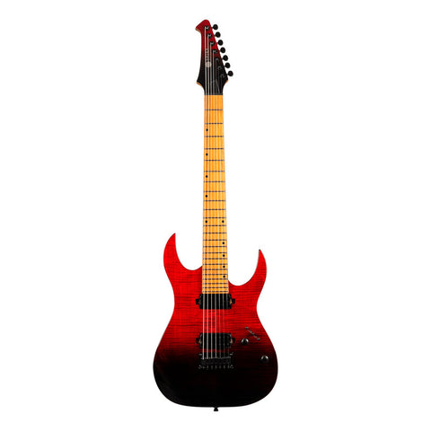 Guitarra Eléctrica 7 Cuerdas Spira Guitars S-457 Trans Red Diestro Rojo