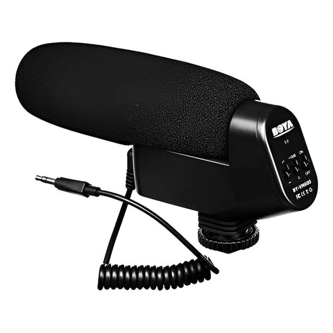Micrófono Shotgun Condensador Unidireccional Boya By-vm600 Negro
