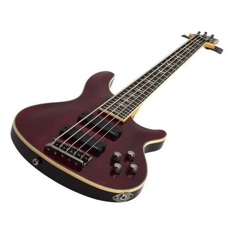 Schecter Omen Extreme 5 Bcr Bajo Eléctrico Sólido 5 Cuerdas Color Bordó Diestro Barnizado
