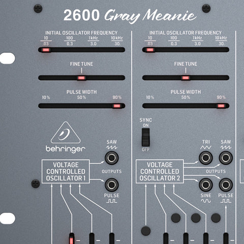 Sintetizador Analógico Semimodular Behringer 2600 Graymeanie