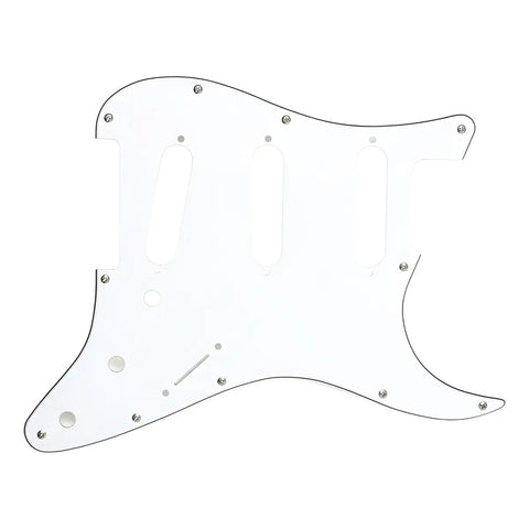 Mica Aged White Axlabs Strat-style Pickguard 3 Ply/11-hole Lisa Blanco