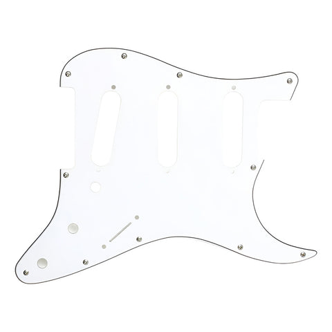 Mica Aged White Axlabs Strat-style Pickguard 3 Ply/11-hole Lisa Blanco