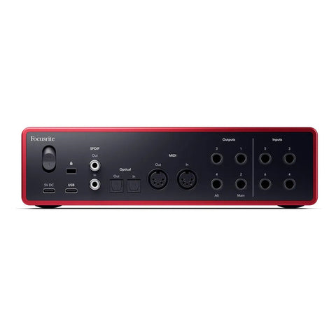 Interfaz De Audio Usb-c Focusrite Scarlett 16i16 De Cuarta Generación, Color Rojo