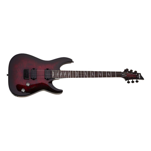 Guitarra Eléctrica Black Cherry Burst Schecter Omen Elite-6 Diestro Black Cherry Burst Palo De Rosa