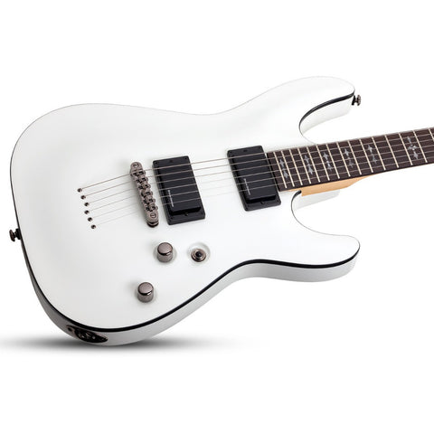 Guitarra Electrica Blanco Vintage Schecter Demon-6 Vwh Diestro Vintage White Wengué