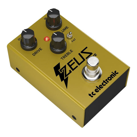 Pedal Dinámico Overdrive Boost Con Switch Tc Electronic Zeus Amarillo