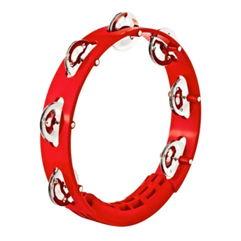 Pandero De 8 In Color Rojo Crótalos De Acero, Meinl Htt8 Rojo