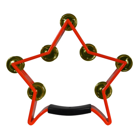 New Beat Mx-5 Pandero De Mano Forma Estrella Color Rojo