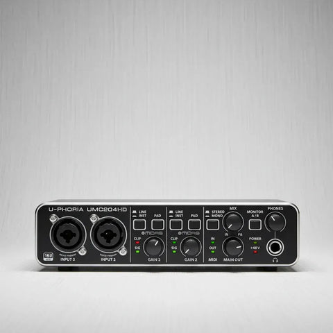 U-phoria Umc204hd Interfaz De Audio - Behringer Color Negro