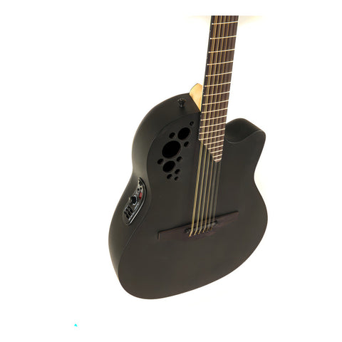 Guit Electroacústica Ovation 12 Cuerdas Pro Elite 2058tx-5-g Color Negro Material Del Diapasón Pau Ferro Orientación De La Mano Diestro