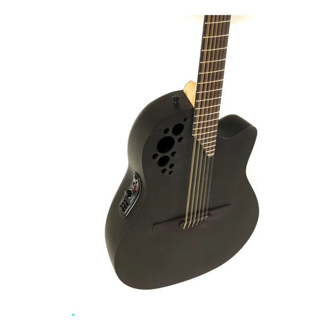Guitarra Electroacústica Ovation 12 Cuerdas Pro Elite 2058tx-5-g Diestro Negro Pau Ferro