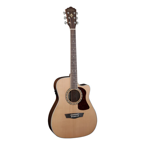 Guitarra Electroacústica Tipo Folk C/resaque Washburn F11sce Natural