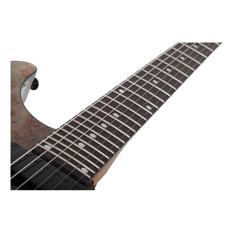 Guitarra Schecter C-1 Standard Black Fade Burst Burl Diestro Gris Oscuro Rousted Maple