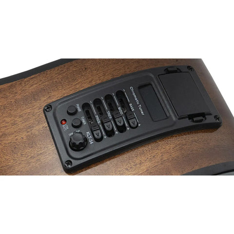 Guitarra Electroacústica La Sevillana Ga321ceq-wre Caoba 6 Cuerdas Wine Red Vino Tinto Diestro