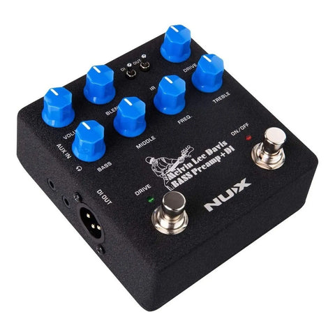 Pedal Para Bajo Preamplificador Caja Di Nux Nbp-5 Negro