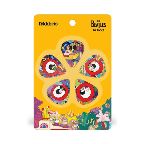 Daddario 1cwh2-10b6 Set De 10 Plumillas The Beatles Color Varios
