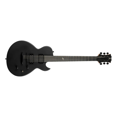 Guitarra Tipo Les Paul Spira Guitars L-400 Satin Black Diestro Negro Ébano