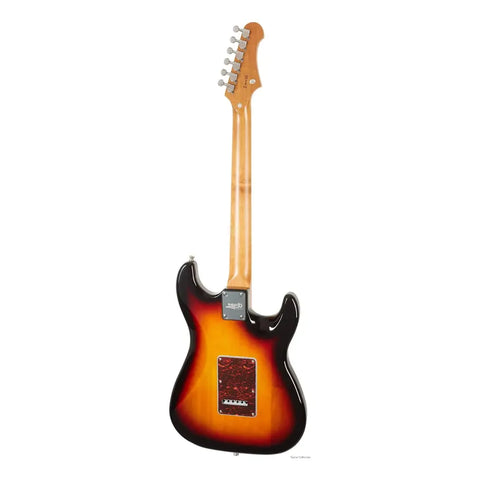 Guitarra Eléctrica Zurda Strato Sunburst Jet Js-300 Lh Zurdo Naranja Oscuro Maple