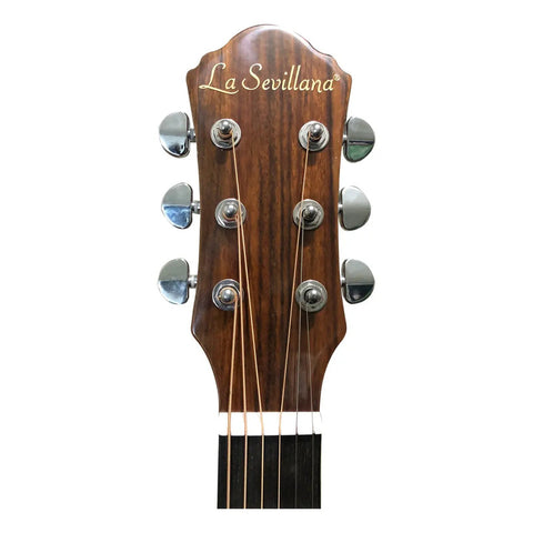 La Sevillana Tx-200ceq Tsb Guitarra Electroacústica Texana Color Sombreado Orientación De La Mano Diestro