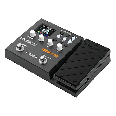 Pedalera Multiefectos P/ Guitarra Eléctrica Nux Mg-300 Mkii Color Negro