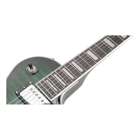 Guitarra Electrica Mars Lp Custom Verde Diestro Verde Oscuro Palo De Rosa