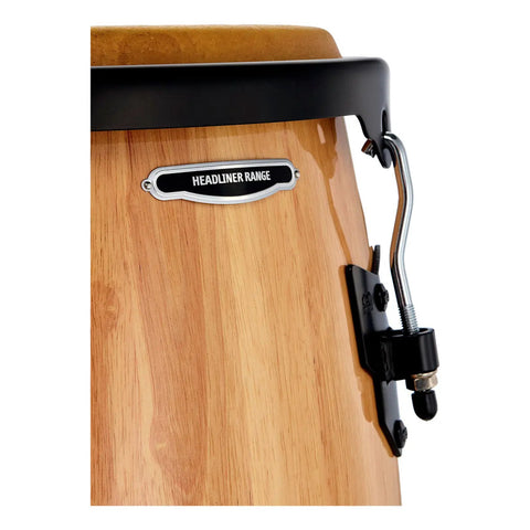 Congas Meinl Headliner Hc-812 Nat 11 Y 12 Pulgadas Con Soporte Natural