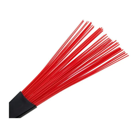 Par Escobillas Retráctiles Y Rapida Jazz Rake Vic Firth Bjr Rojo