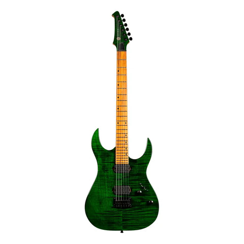 Guitarra Eléctrica 6 Cuerdas Spira Guitars S-450 Trans Green Diestro Verde