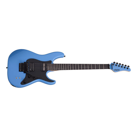 Guitarra Eléctrica Color Azul, Schecter Sun Valley Ss-fr S Diestro Riviera Blue Ébano