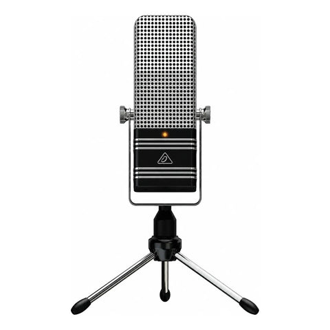 Micrófono Usb Vintage Broadcast Tipo 44 Behringer Bv44 Plateado