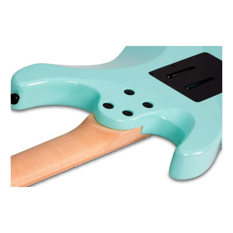 Guitarra Eléctrica Schecter Sun Valley Super Shredder Fr Caoba Seafoam Green Diestro Arce