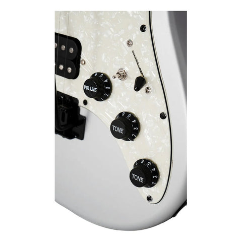 Guitarra Eléctrica Mars Metallic Finished Silver Metal Plata Diestro Plateado