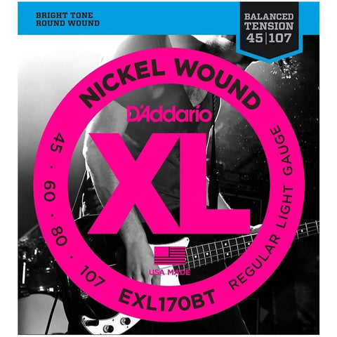 Juego De Cuerdas Para Bajo Calibre 45-107 Daddario Exl-170bt