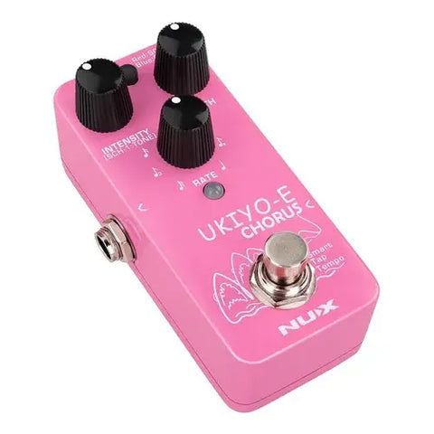 Pedal Chorus Para Guitarra Nux Nch-4 Ukiyo-e Rosa 9v Dc