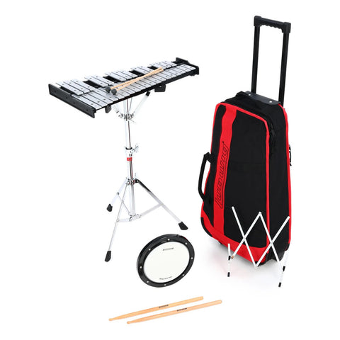 Kit Glockenspiel + Pad + Atril + Mochila Ludwig Lac2973sp Negro