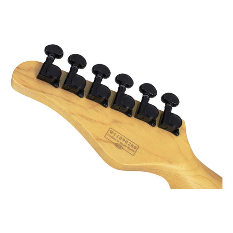 Guitarra Eléctrica Schecter Pt-m/m Gloss Black Diestro Negro Maple