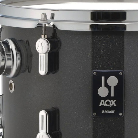 Batería Acústica 4pz Black Midnight Sonor Aqx Jungle Set Black Midnight Sparkle