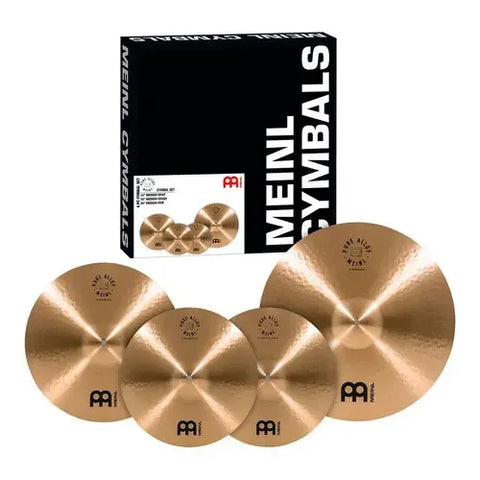 Set Platillos Meinl Pure Alloy Pa141620 14 16 20 Pulgadas Batería Dorado