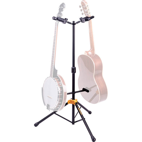 Hercules Gs422 Plus Soporte Base Para 2 Guitarras